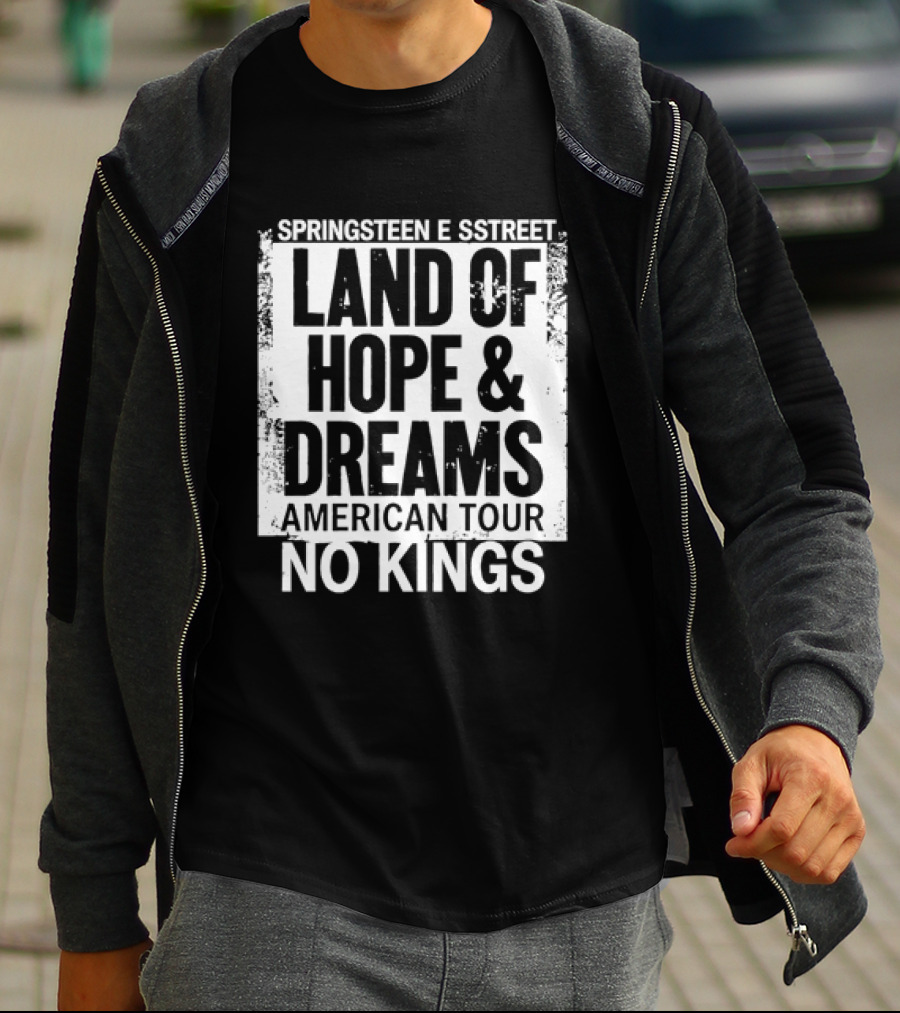 Springsteen E Street Land Of Hope & Dreams American Tour No Kings T-Shirt