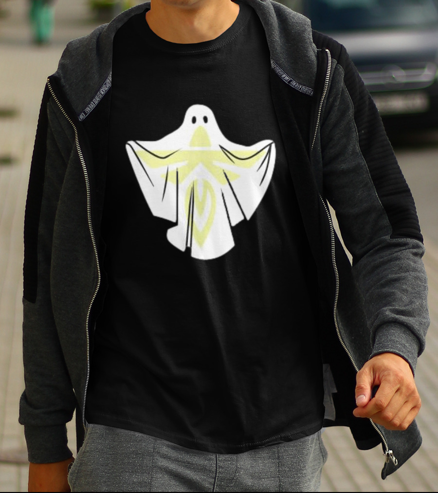Firefly Store White Blue Ghost Halloween Space T-Shirt