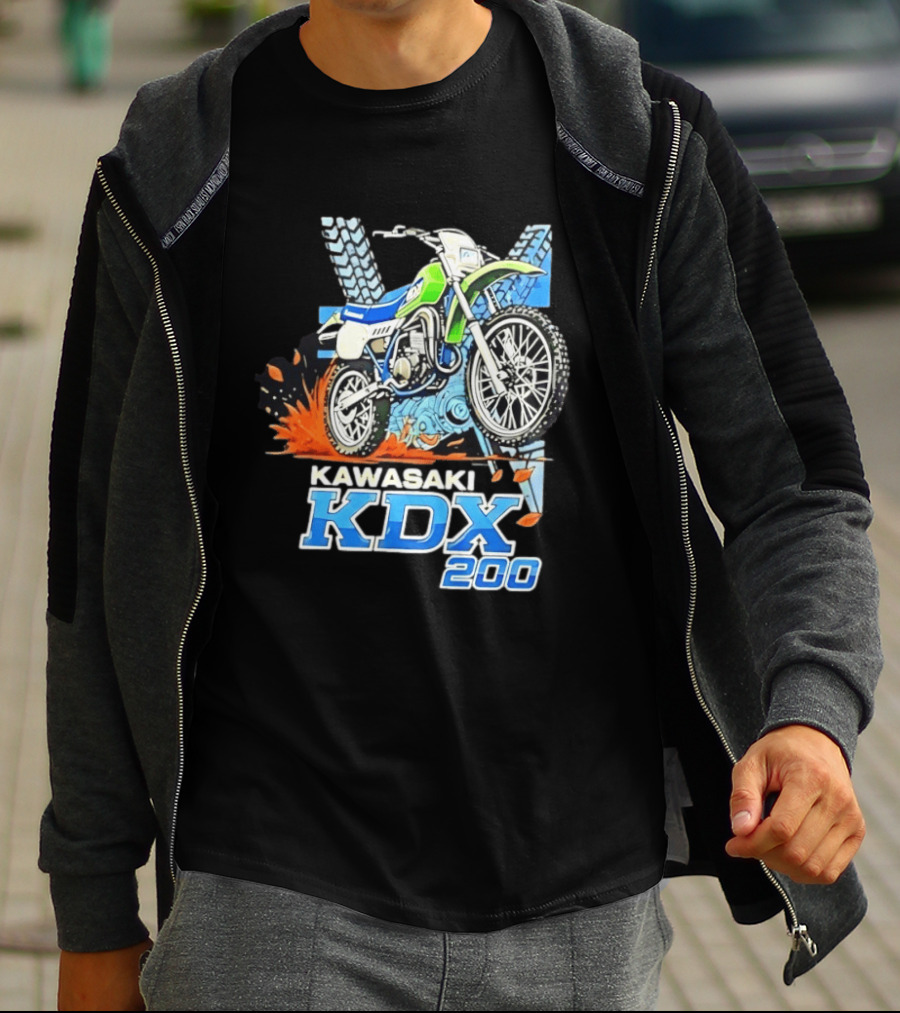 Kawasaki KDX 200 Dirt Bike Adventure Off Road T-Shirt