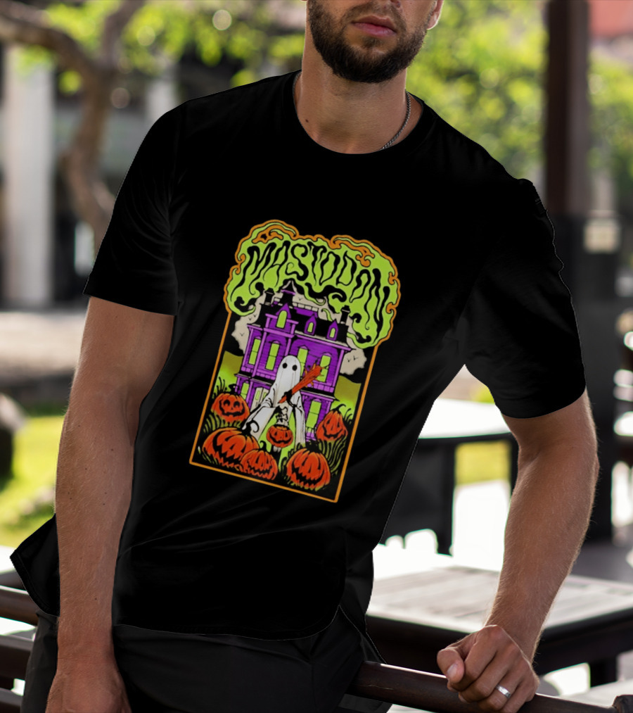 Mastodon Haunted Mansion Pumpkin Patch Halloween 2026 T-Shirt