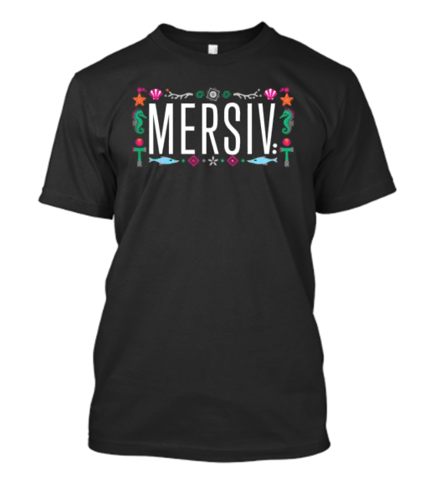 Mersiv Store Mersiv Morflow Ocean Inspired Flora And Fauna T-Shirt