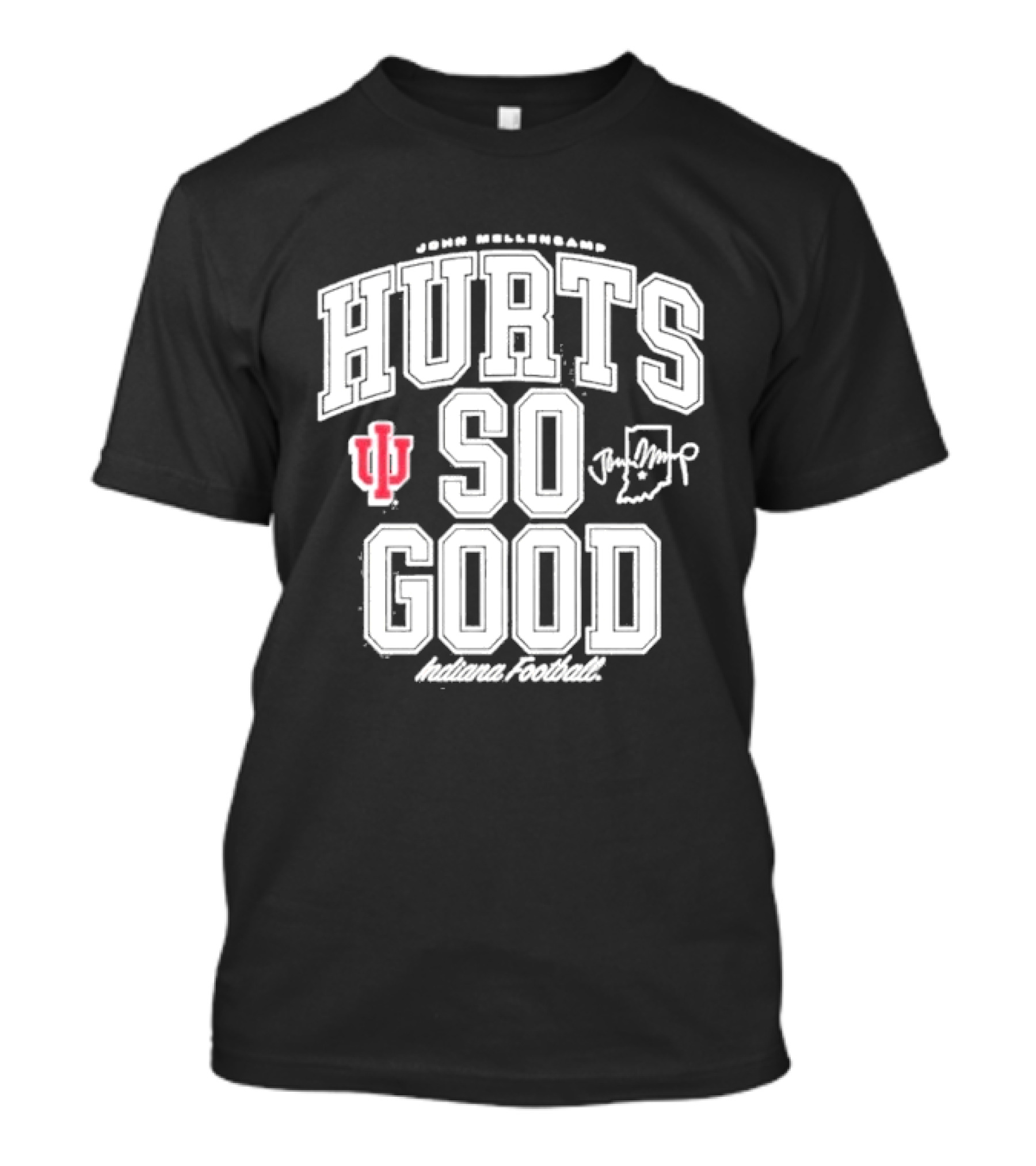 Original IU Football John Mellencamp Hurts So Good Hoosiers Indiana T-Shirt
