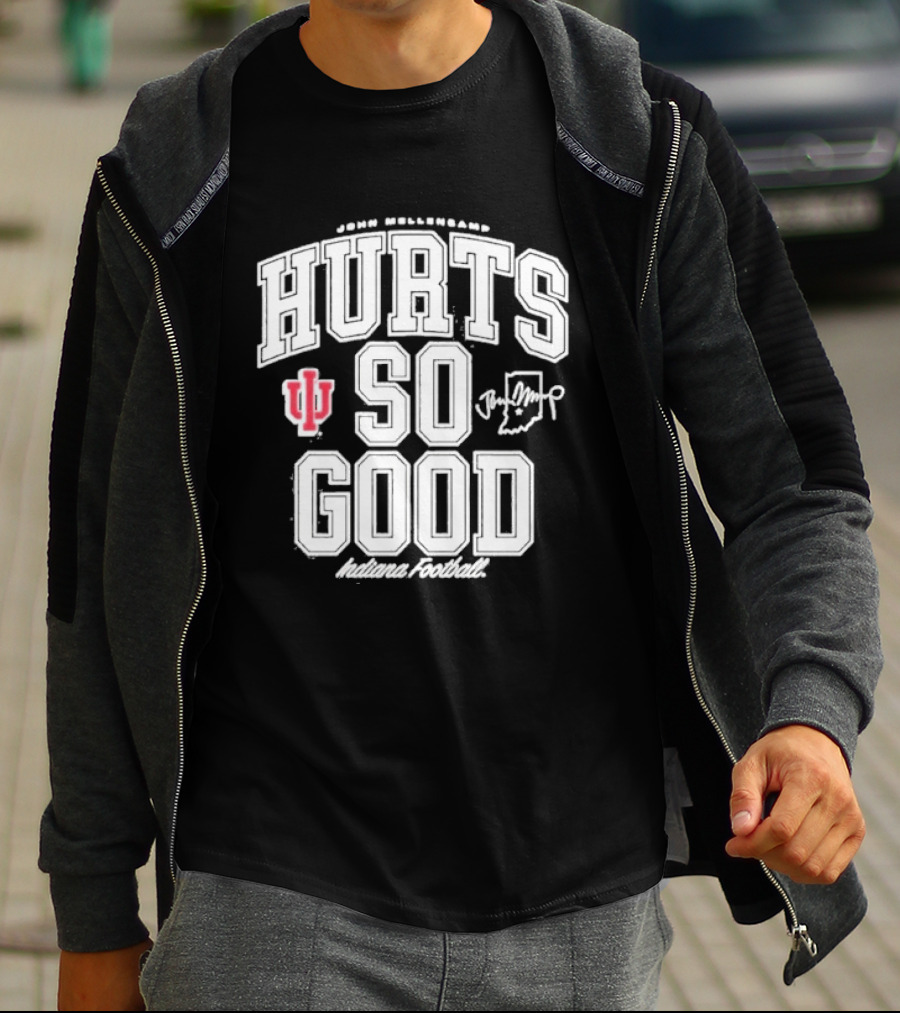 Original IU Football John Mellencamp Hurts So Good Hoosiers Indiana T-Shirt