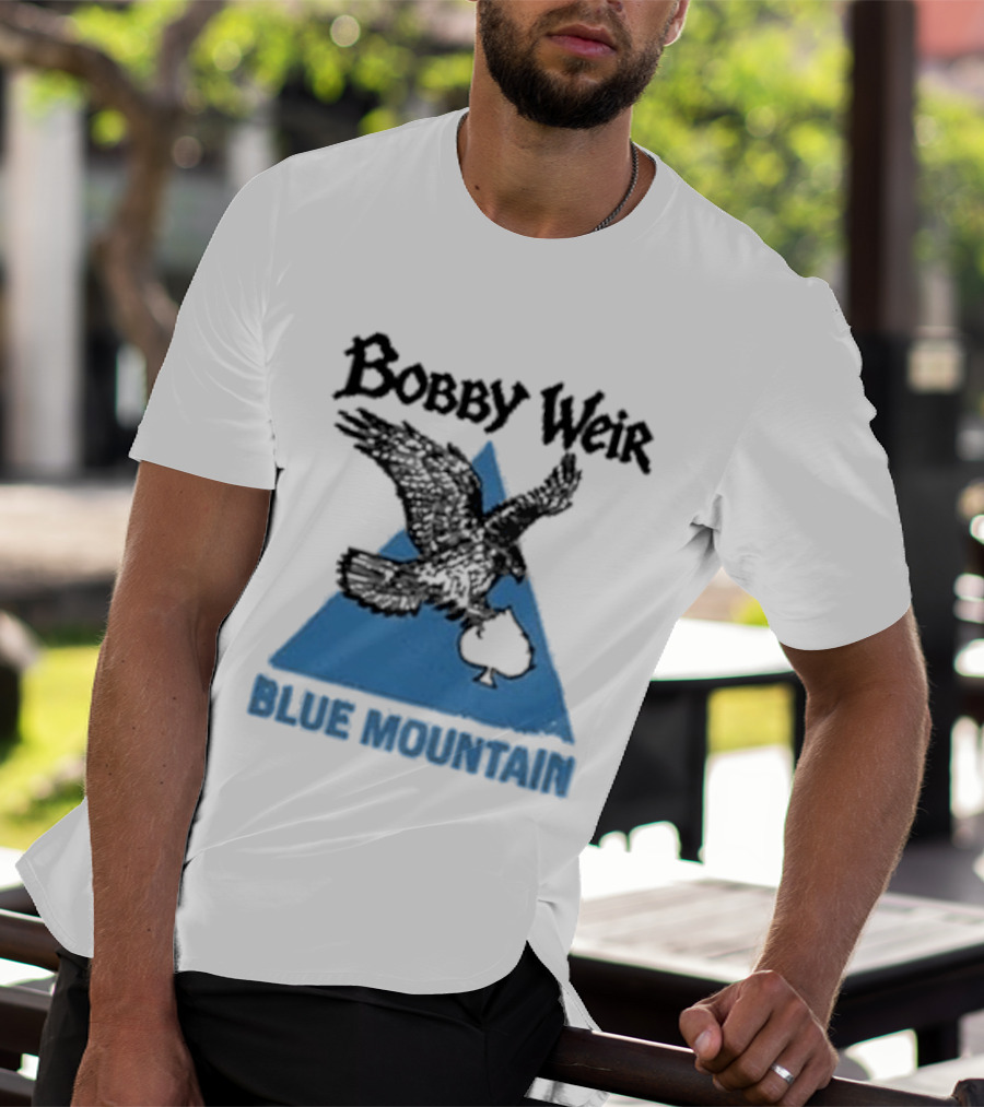 Bobby Weir Blue Mountain Eagle Spade Triangle T-Shirt