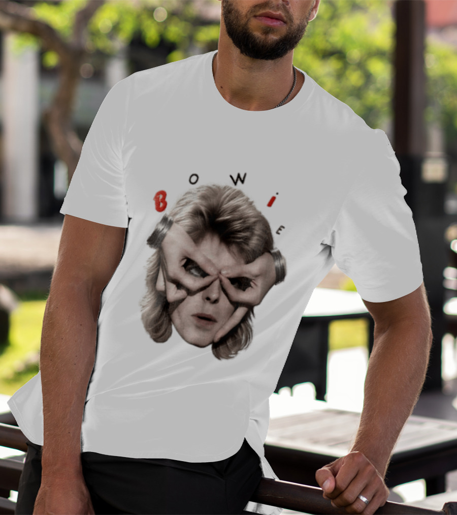 Bowie David Bowie Hands Framing Eyes Retro Music T-Shirt