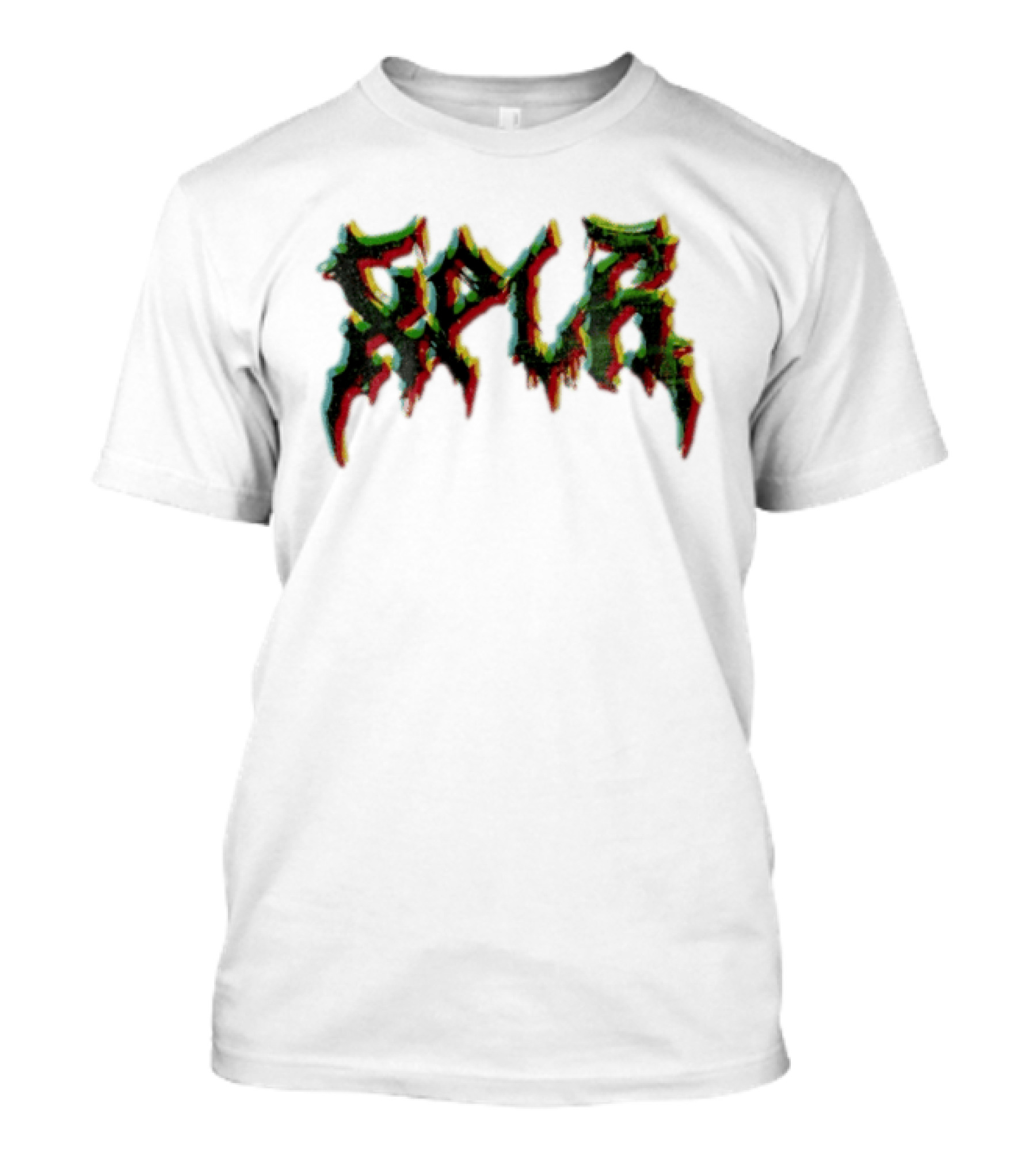 SPUR Glitchy Spiky Metal Font T-Shirt