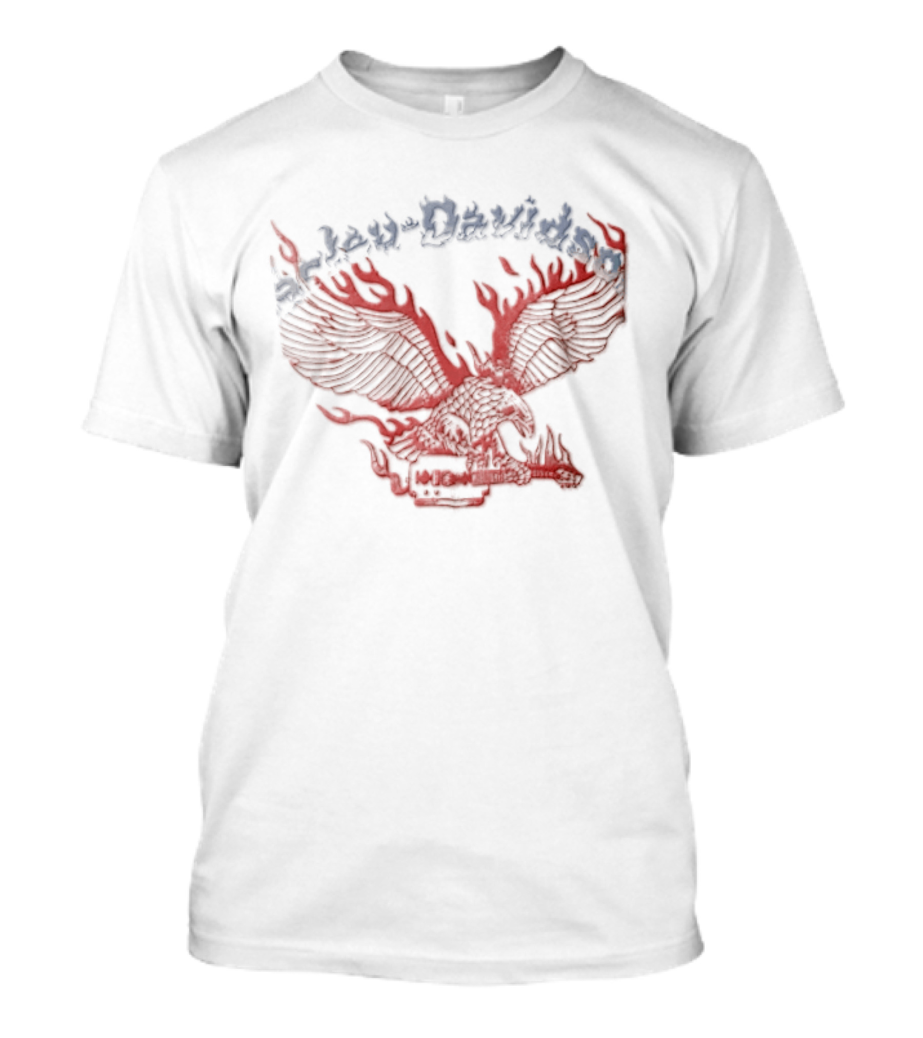 Harley Davidson Flaming Eagle Electric Guitar T-Shirt
