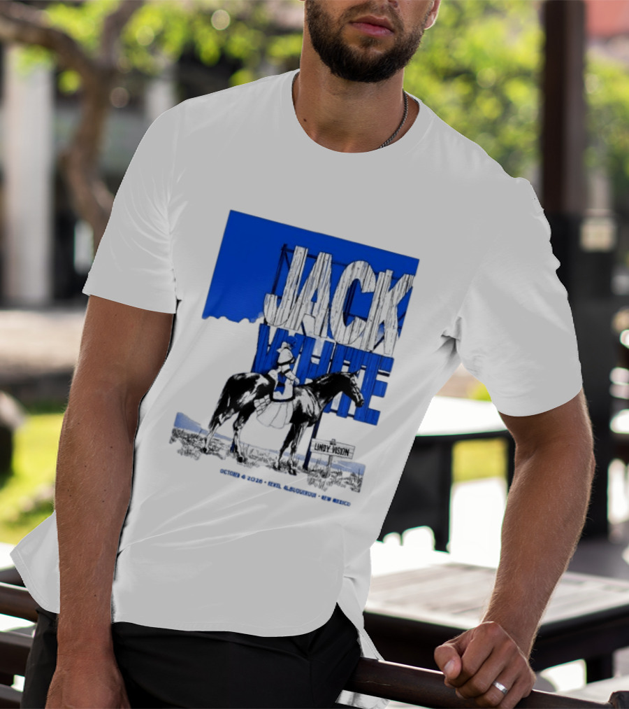 Jack White Live At Revel Entertainment Center Albuquerque October 4 2026 Lindy Vision T-Shirt