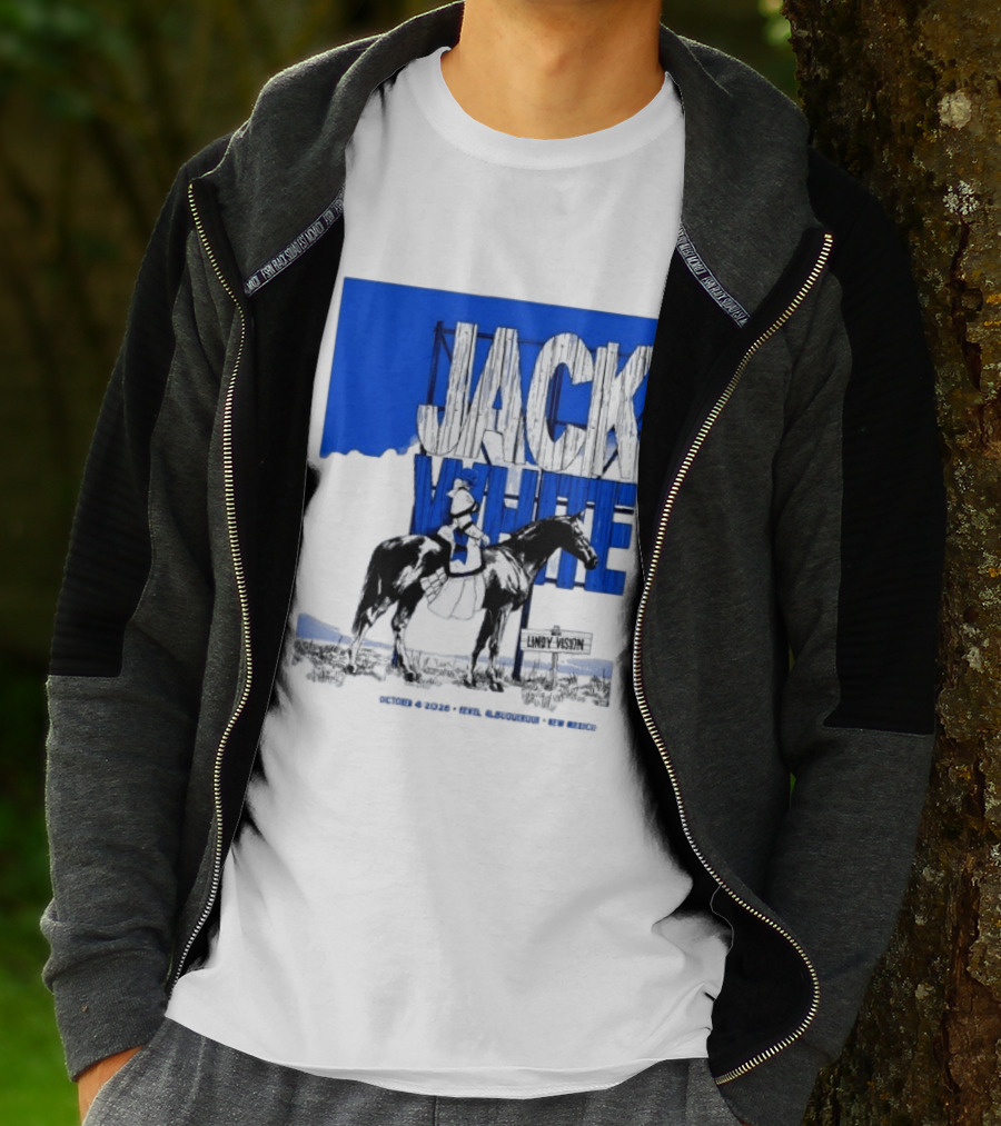 Jack White Live At Revel Entertainment Center Albuquerque October 4 2026 Lindy Vision T-Shirt