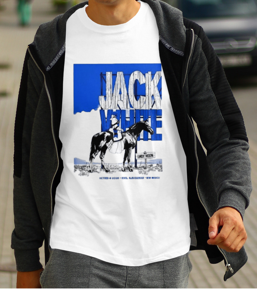Jack White Live At Revel Entertainment Center Albuquerque October 4 2026 Lindy Vision T-Shirt