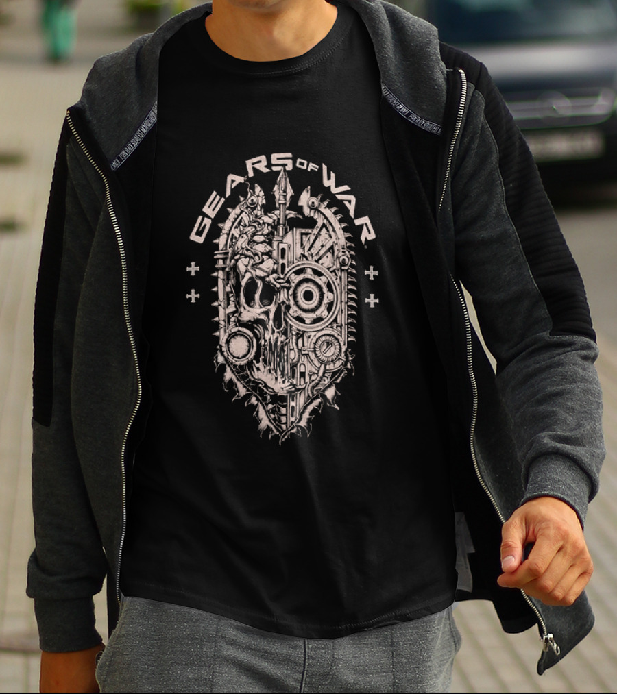Affliction Clothing Gears Of War Skull T-Shirt