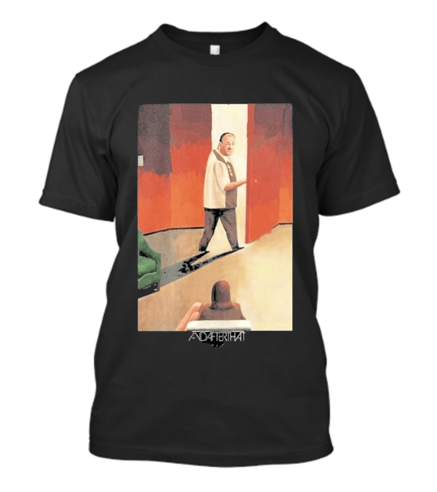 After That Therapy Scene Black Edge T-Shirt