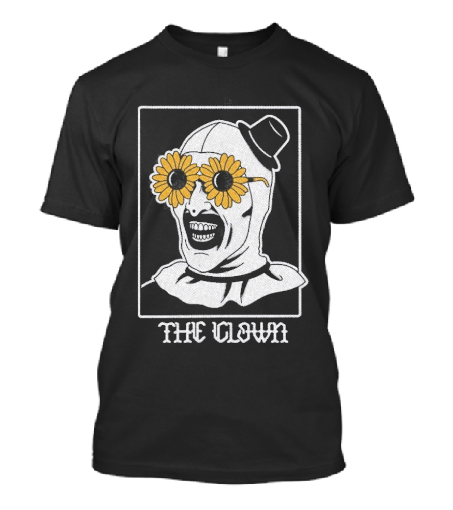 Bad Monday Heavy The Clown Sunflower Glasses Boater Hat T-Shirt