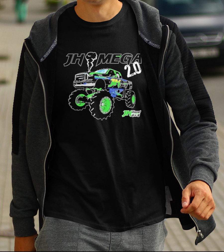 Cleetus Mcfarland JH Mega 2.0 Mud Truck Monster Rally T-Shirt