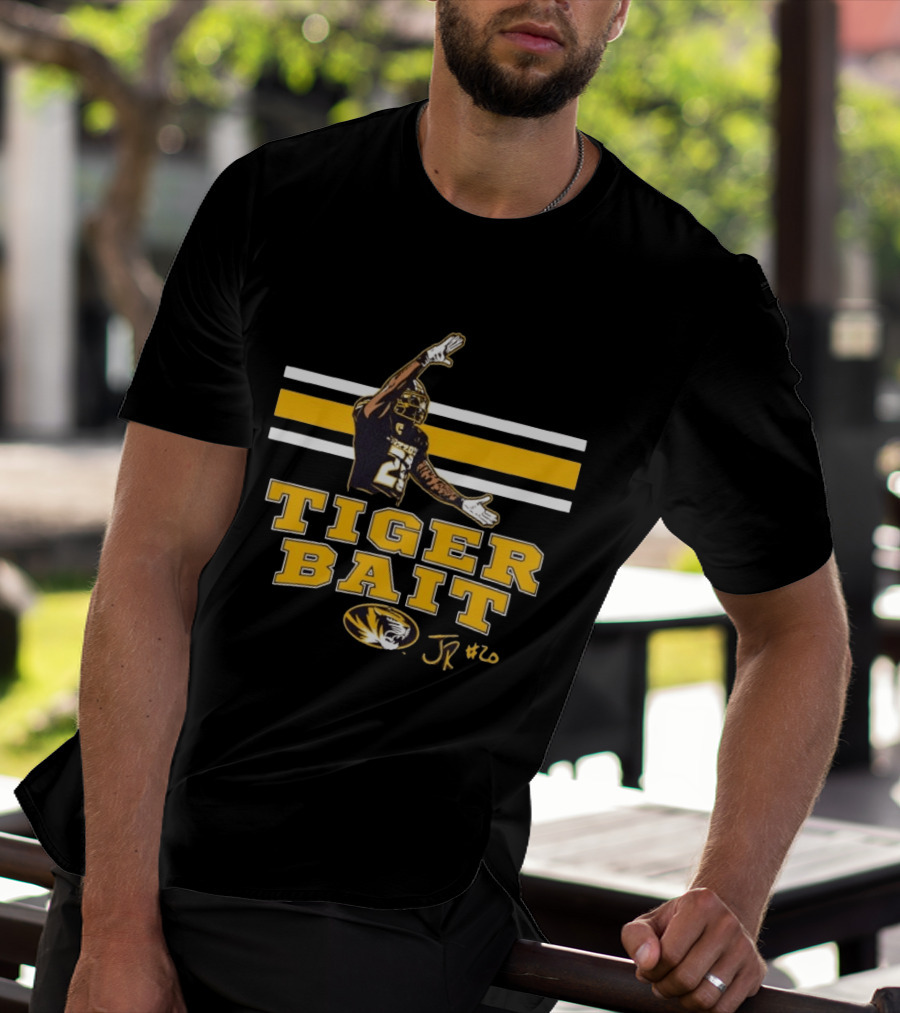Missouri Tigers Football Tiger Bait JR #20 Jamal Roberts T-Shirt