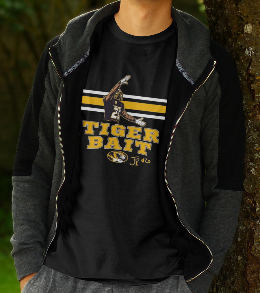 Missouri Tigers Football Tiger Bait JR #20 Jamal Roberts T-Shirt