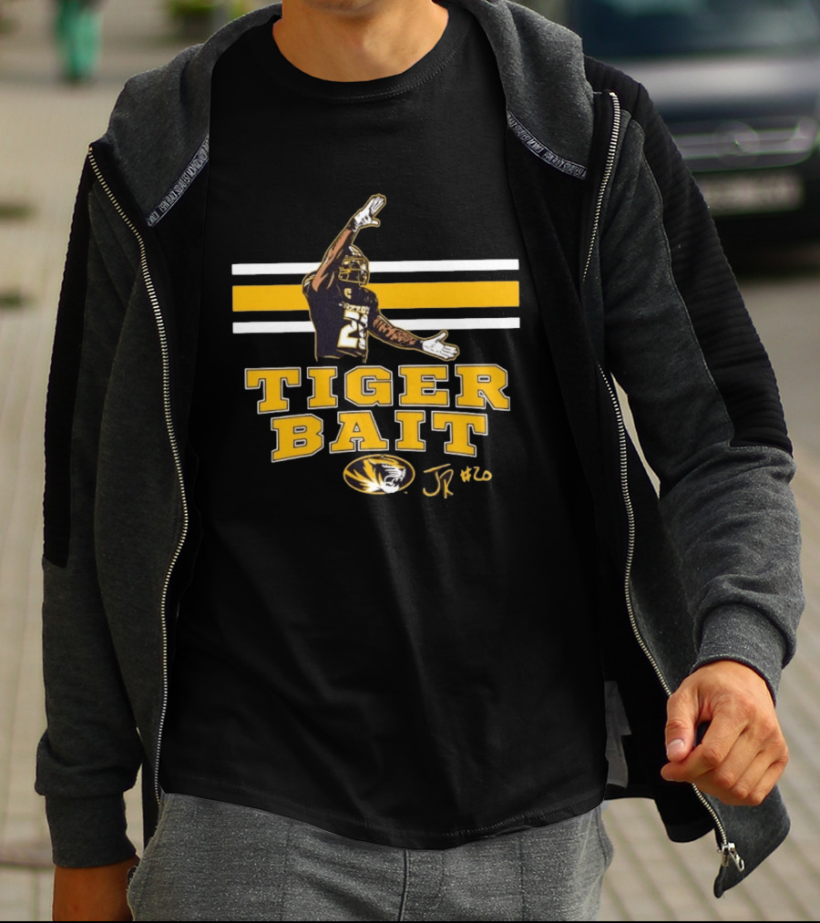 Missouri Tigers Football Tiger Bait JR #20 Jamal Roberts T-Shirt