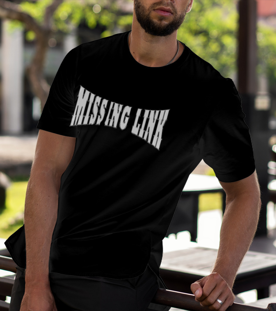 Closed Casket Activities Missing Link Smiley Black T-Shirt