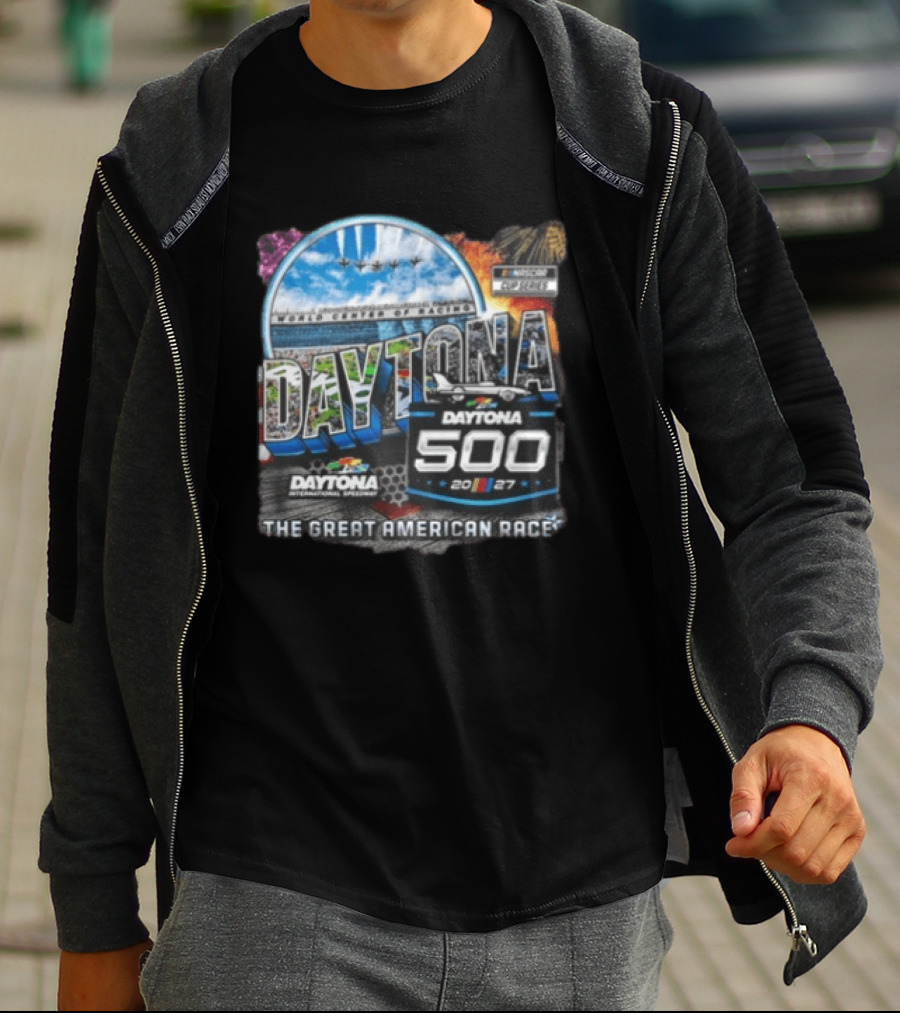 Daytona International Speedway The Great American Race Daytona 500 February 21 2027 NASCAR Racing Event T-Shirt