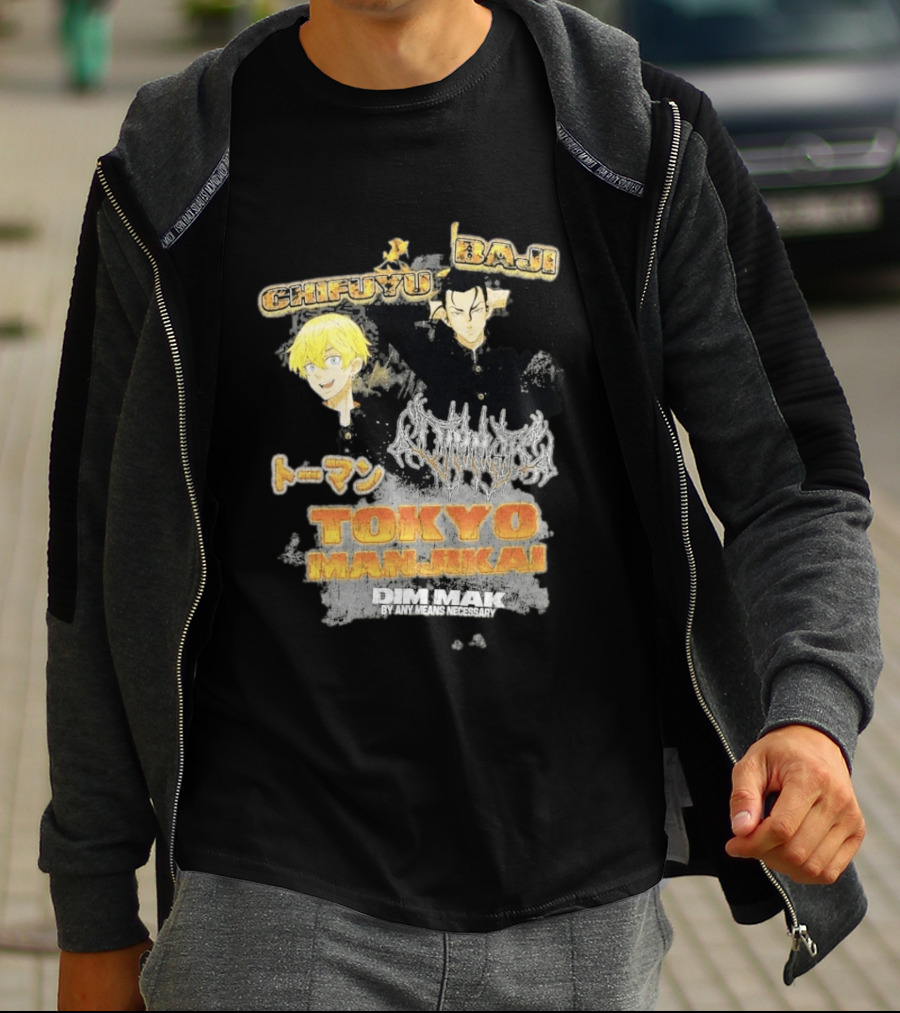 Tokyo Manji Dim Mak Collection Baji Chifuyu Tokyo Revengers T-Shirt