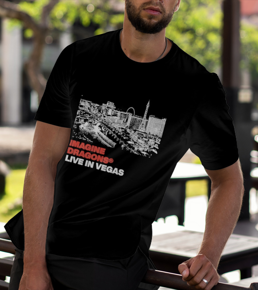 Imagine Dragons Live In Vegas Skyline Concert T-Shirt