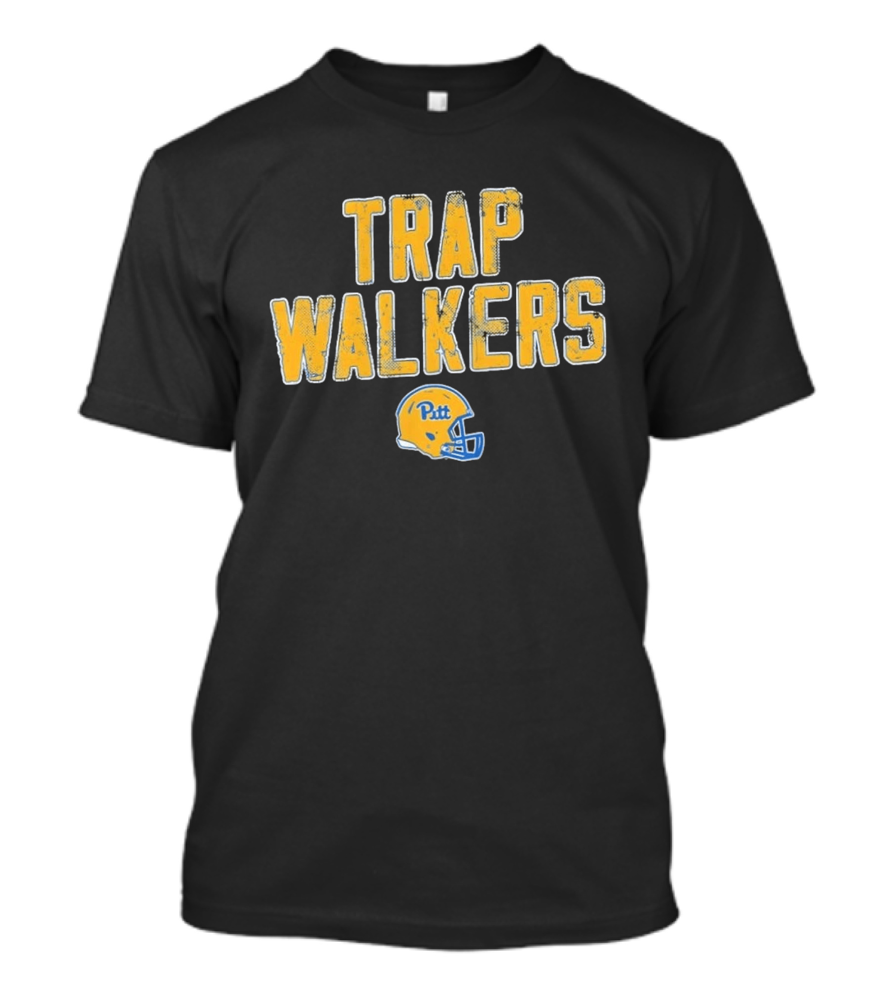Pitt Panthers Trap Walkers Football Helmet T-Shirt
