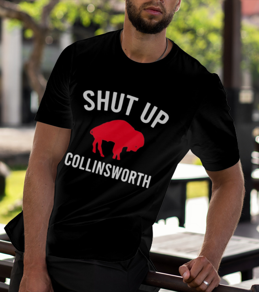 Shut Up Collinsworth Red Buffalo T-Shirt