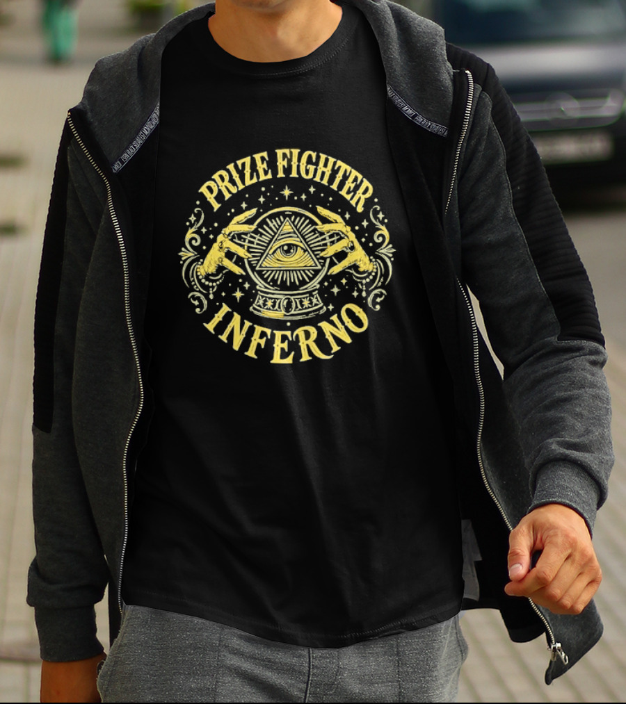 Prize Fighter Inferno All Seeing Eye Crystal Ball T-Shirt