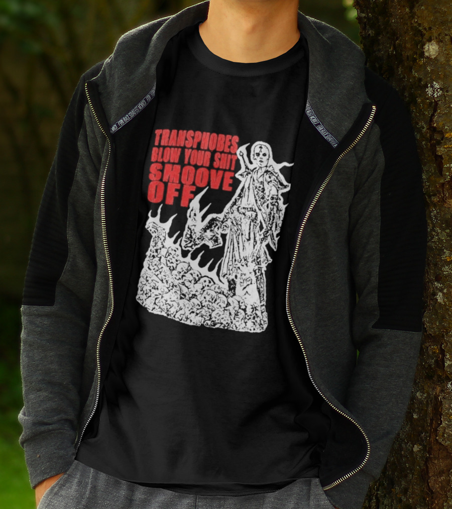 Transphobes Blow Your Smoove Off Flame Spirit T-Shirt