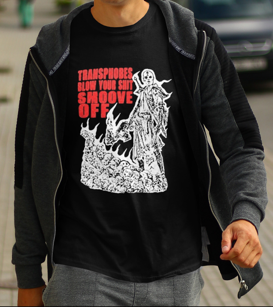 Transphobes Blow Your Smoove Off Flame Spirit T-Shirt