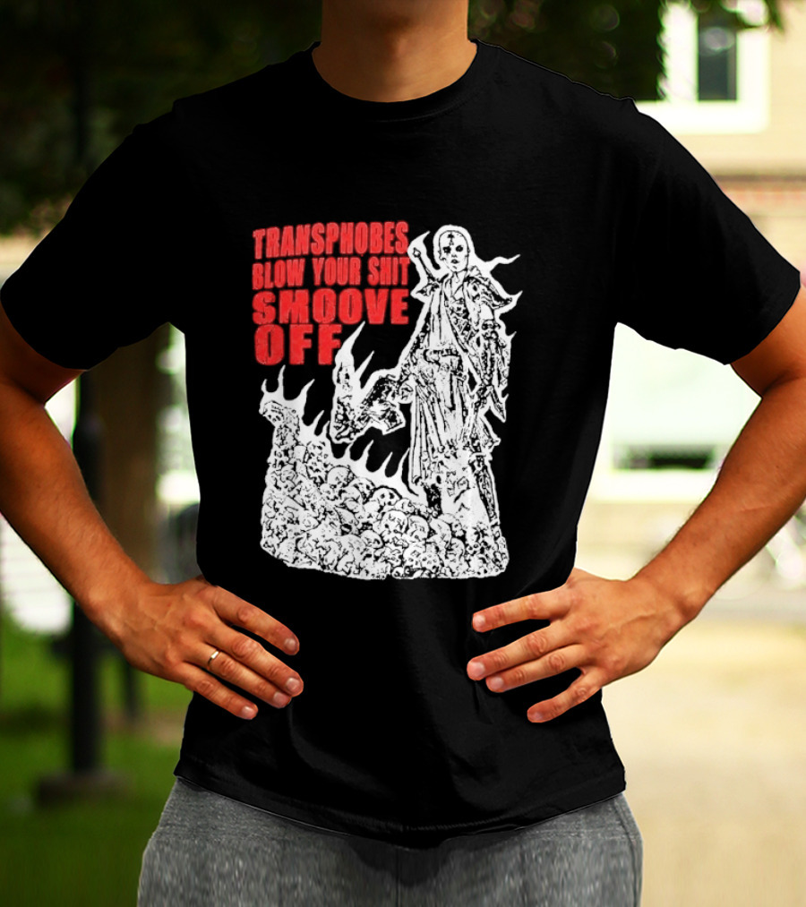 Transphobes Blow Your Smoove Off Flame Spirit T-Shirt