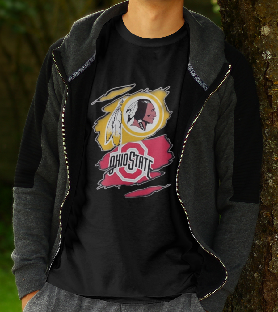 Washington Redskins Ohio State Buckeyes Collage T-Shirt