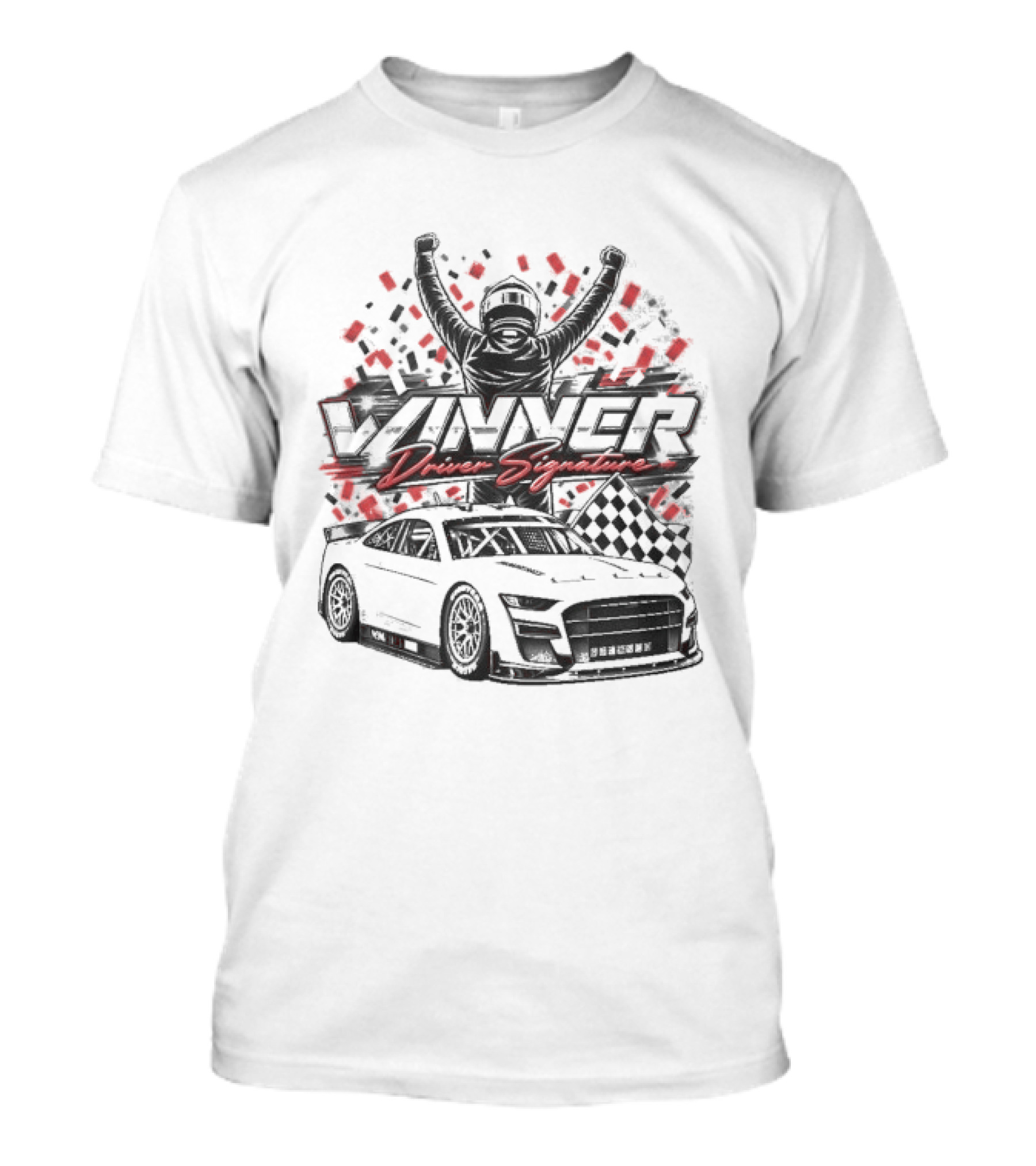 Chase Briscoe South Point 400 Race Winner Driver Signature Victory Car Roses T-Shirt