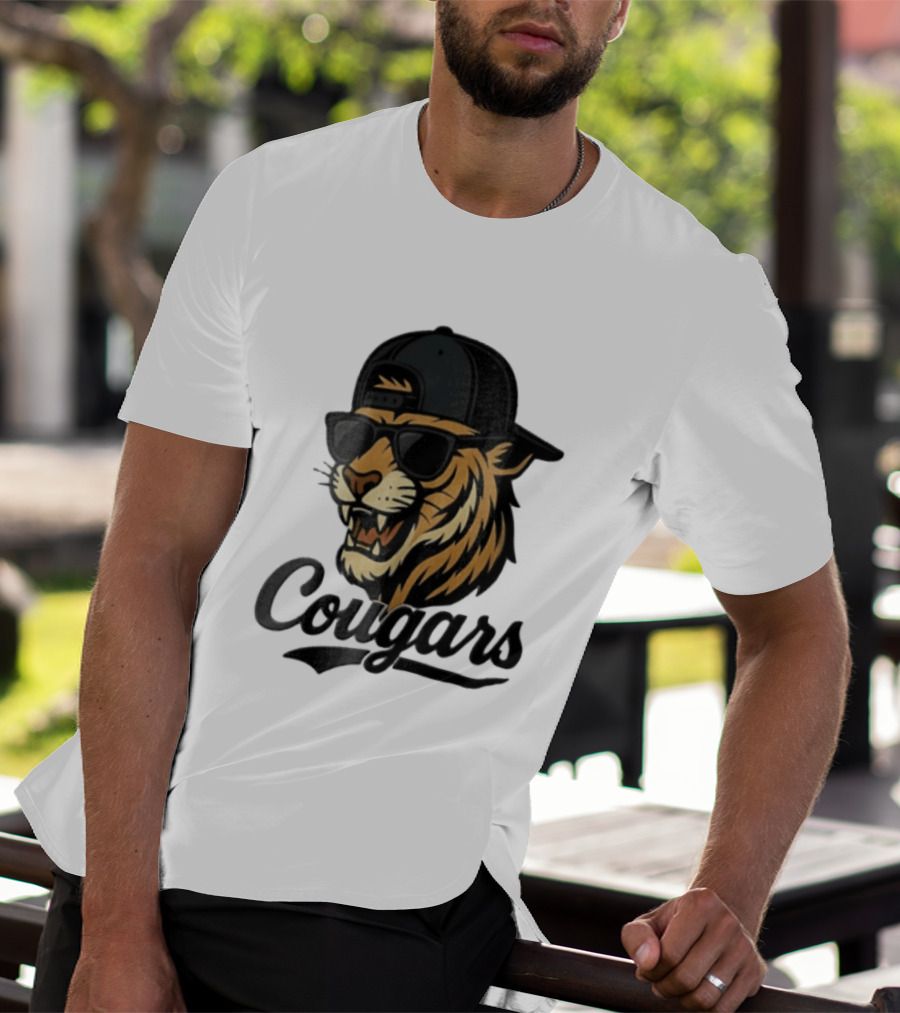 Cougars Tiger Sunglasses Baseball Cap Swagger T-Shirt