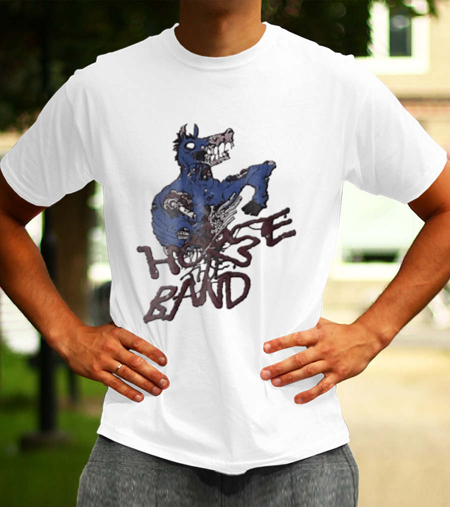 Horse The Band Zombie Horse Creature Monster T-Shirt