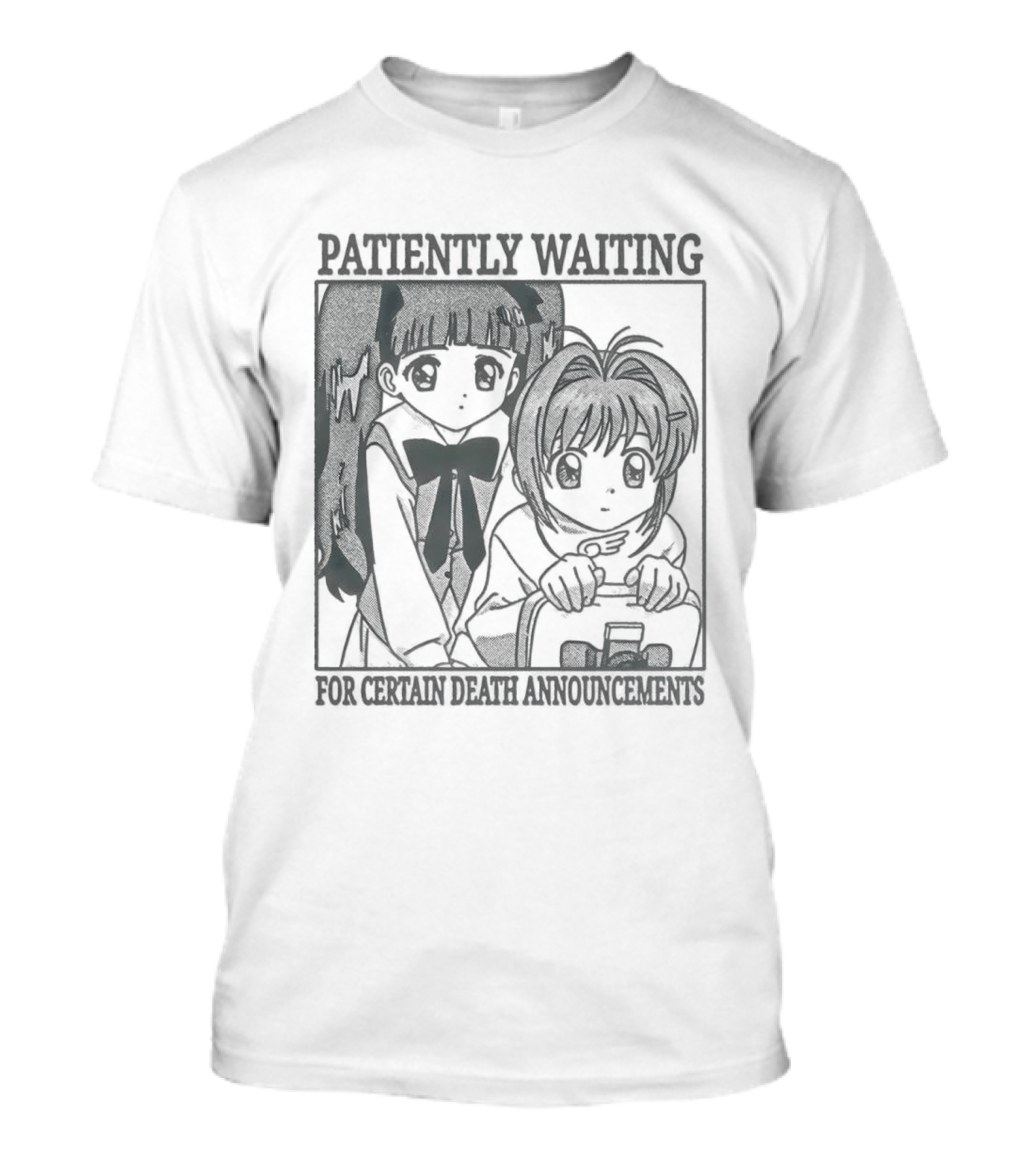 Patiently Waiting For Certain Death Anime Aesthetic T-Shirt