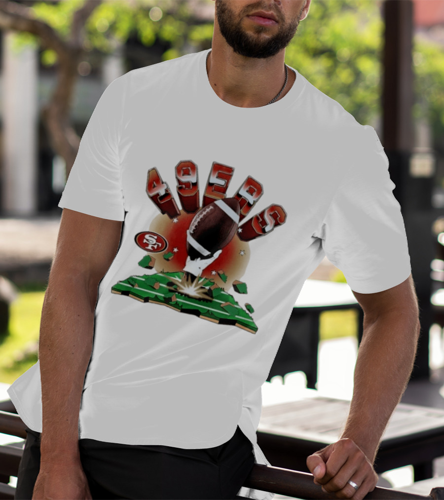 San Francisco 49ers Explosive Football 2026 Clubhouse T-Shirt