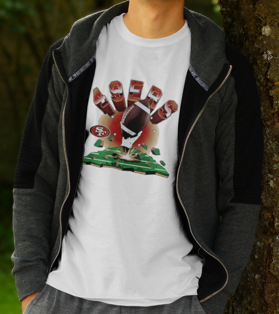 San Francisco 49ers Explosive Football 2026 Clubhouse T-Shirt