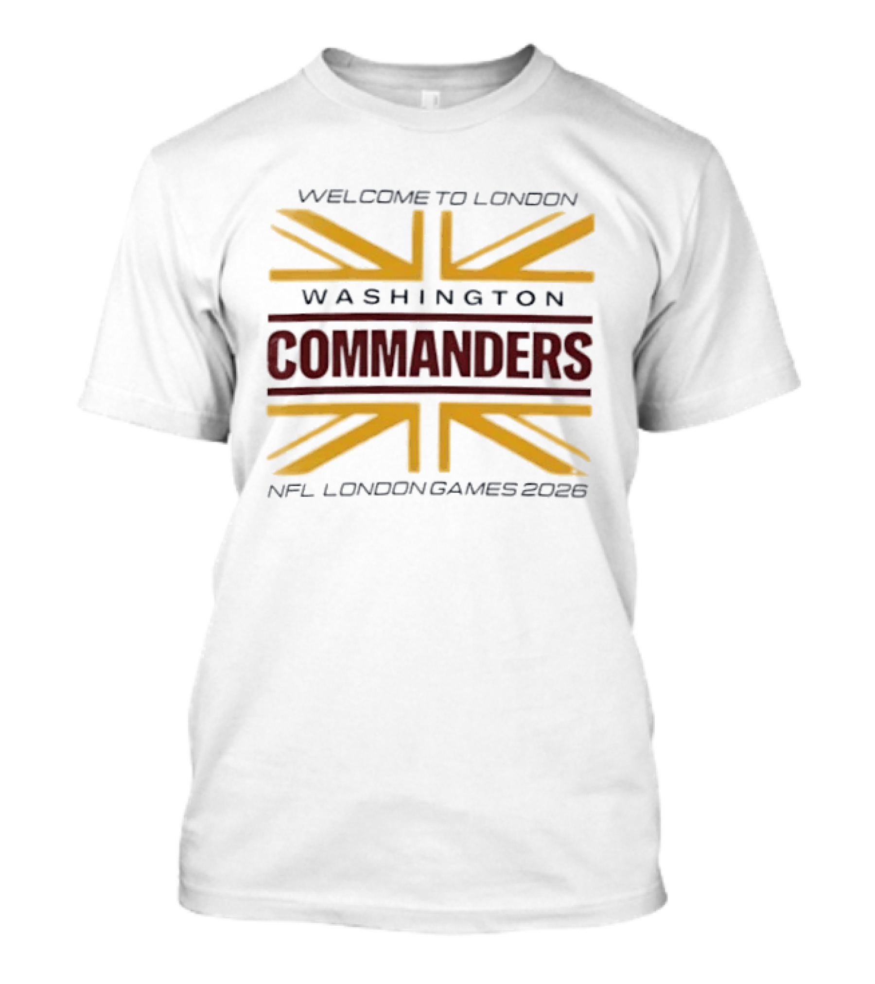 Washington Commanders Welcome To London NFL London Games 2026 T-Shirt