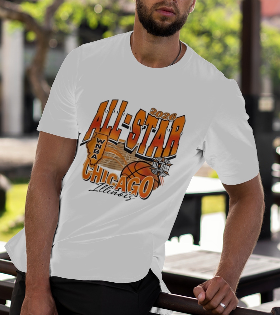 WNBA All Star 2026 Chicago Illinois Basketball Event T-Shirt