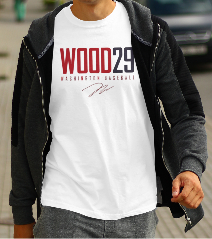 Wood 29 Washington Baseball T-Shirt