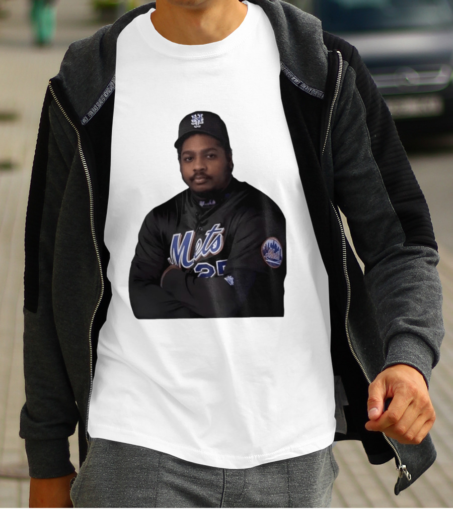 New York Mets Baseball Player 25 MLB Jersey Black T-Shirt