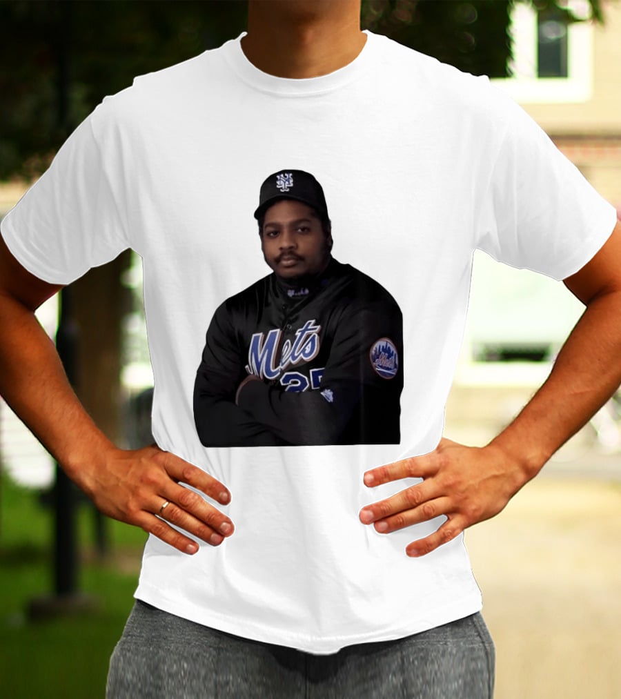 New York Mets Baseball Player 25 MLB Jersey Black T-Shirt