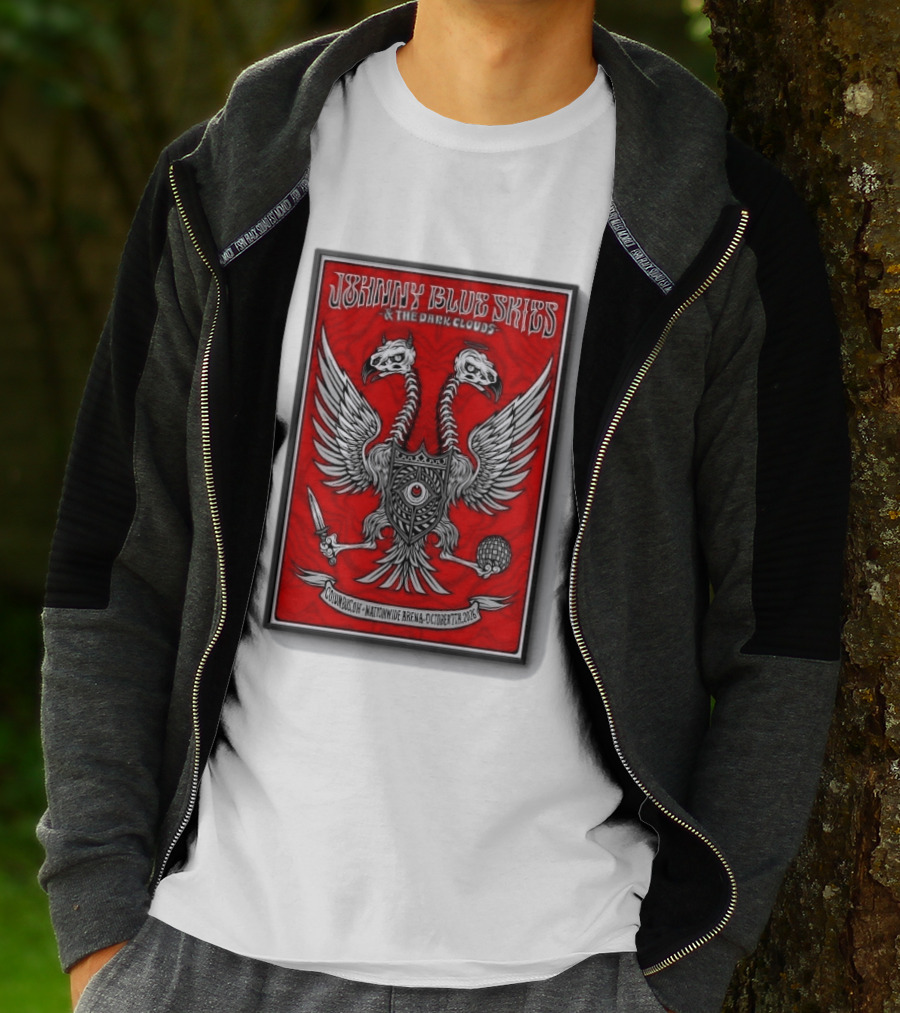 Johnny Blue Skies And The Dark Clouds Nationwide Arena Columbus OH October 7 2026 Two Headed Eagle T-Shirt