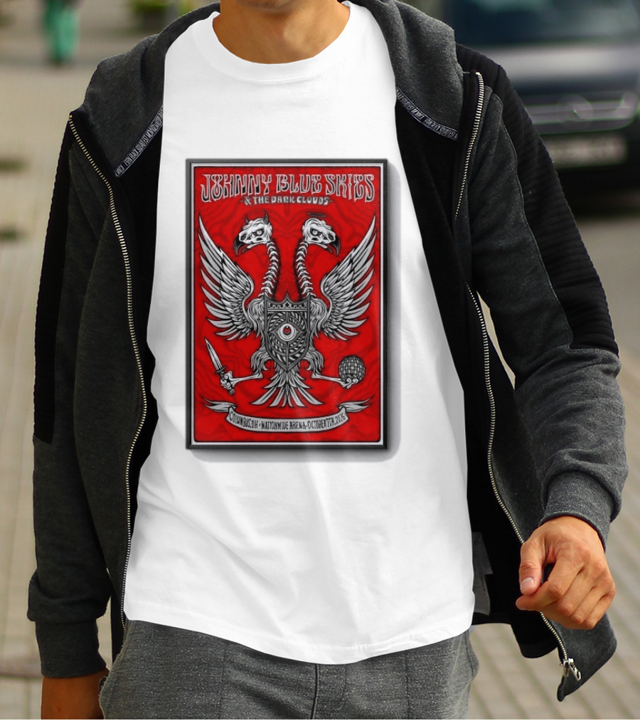 Johnny Blue Skies And The Dark Clouds Nationwide Arena Columbus OH October 7 2026 Two Headed Eagle T-Shirt