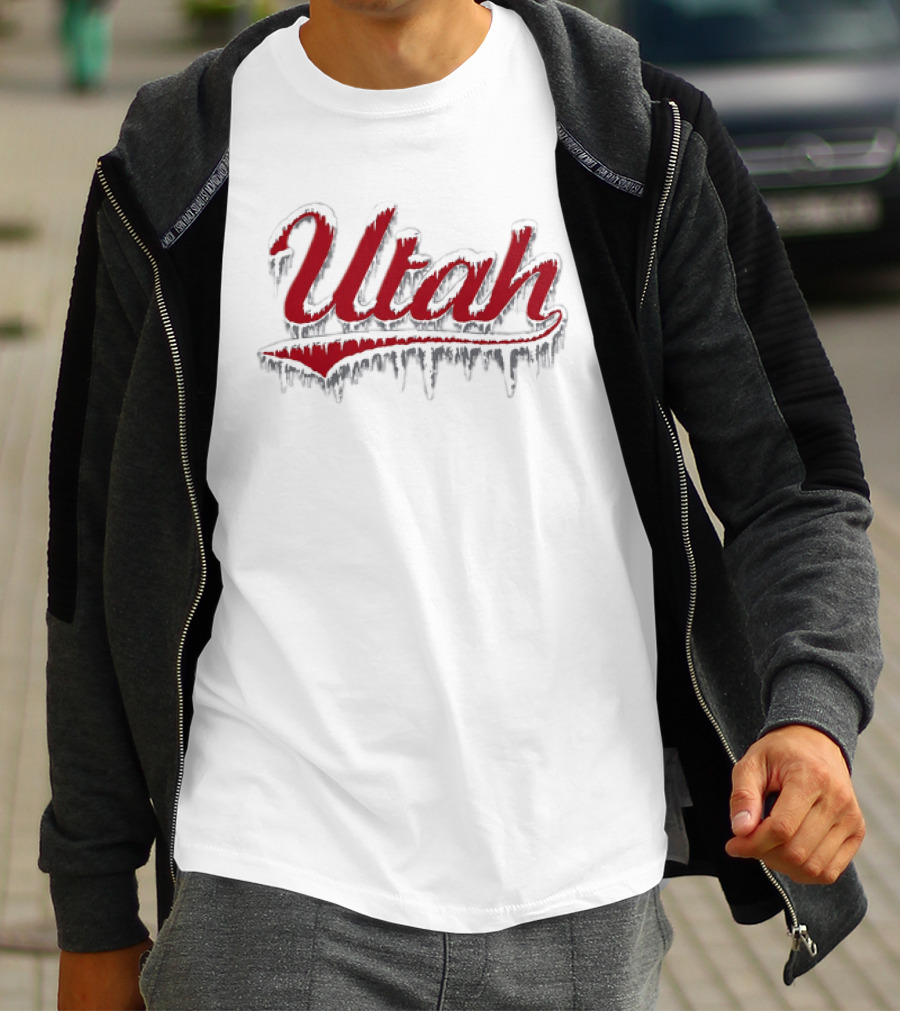 Utah Ice Out Frozen Lettering T-Shirt