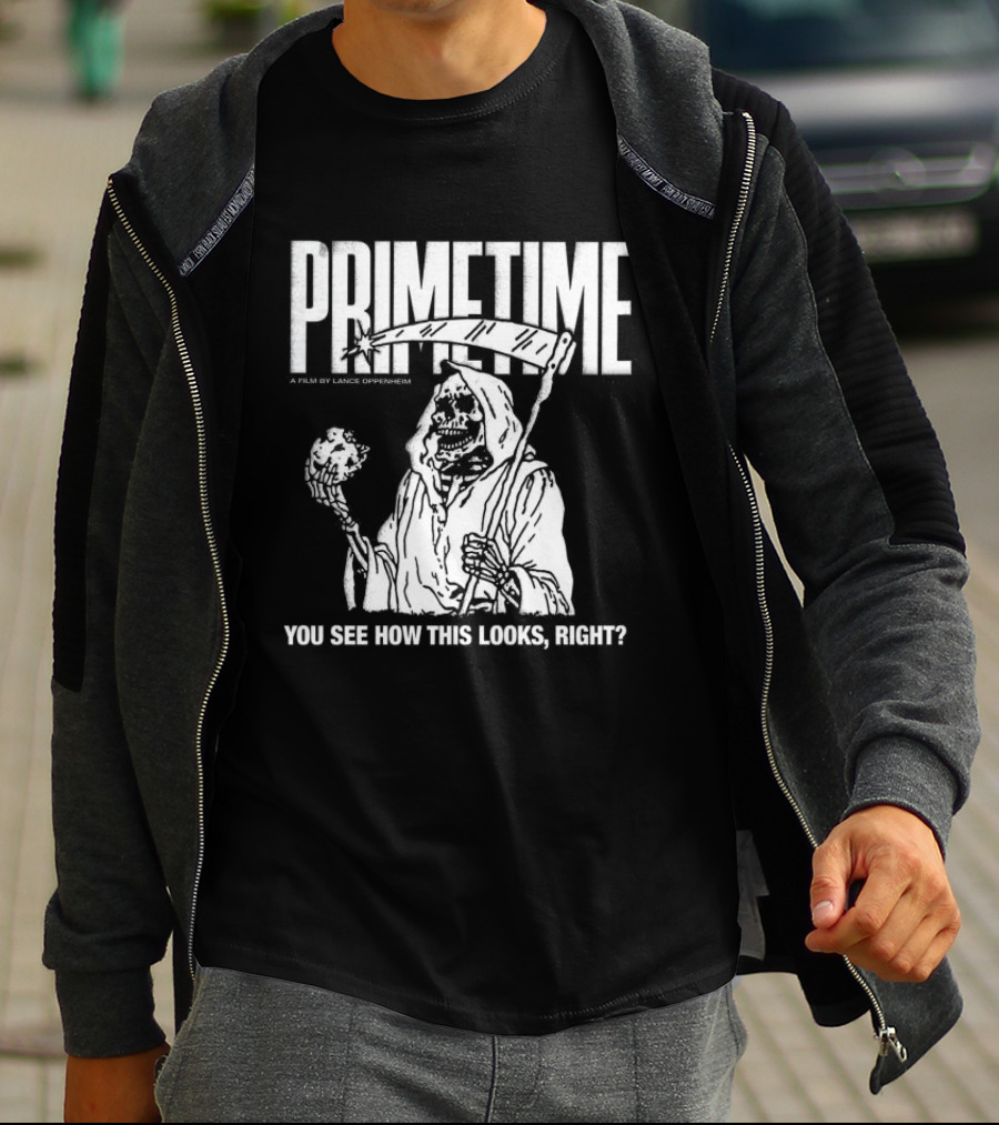 Primetime You See How This Looks Right Reaper A24 Films Store X Farmers Daughter T-Shirt