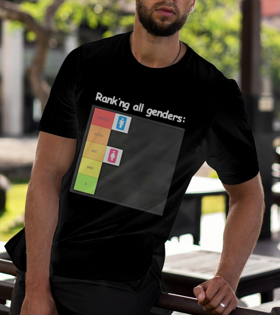 Ranking All Genders GOATed Good Mid Bad D T-Shirt