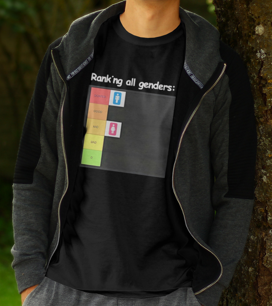 Ranking All Genders GOATed Good Mid Bad D T-Shirt