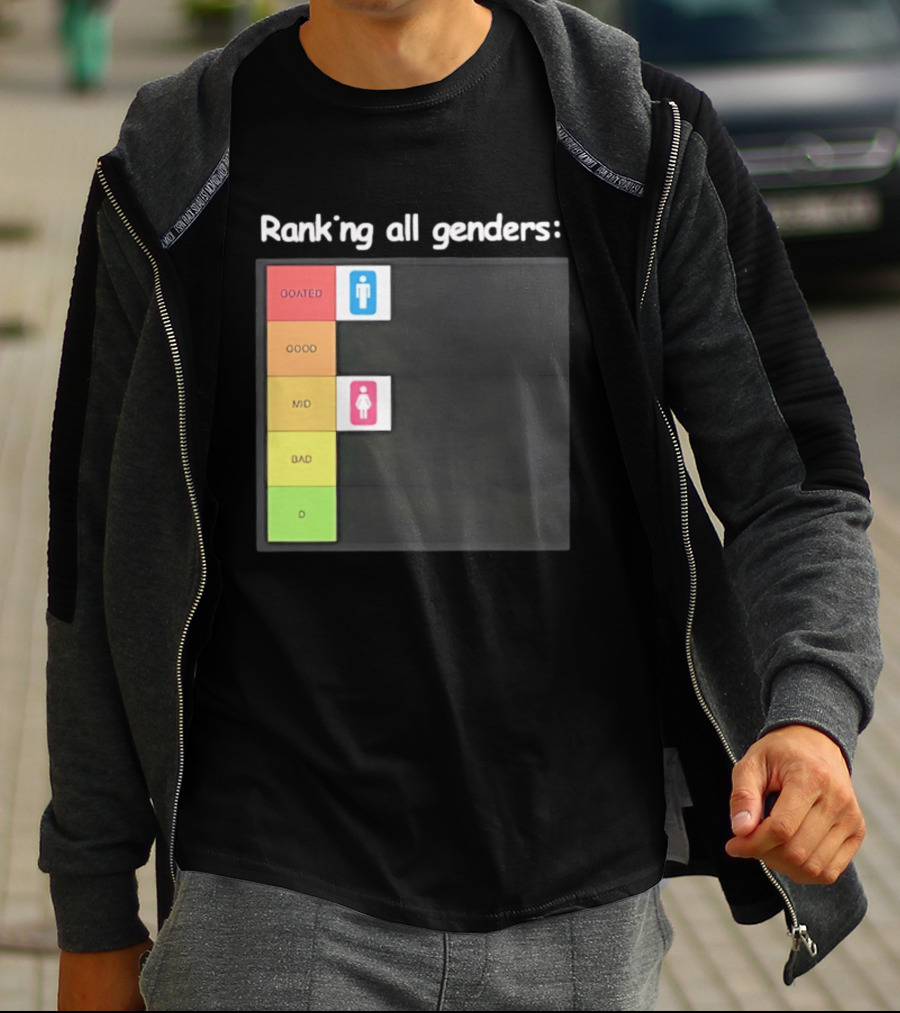 Ranking All Genders GOATed Good Mid Bad D T-Shirt